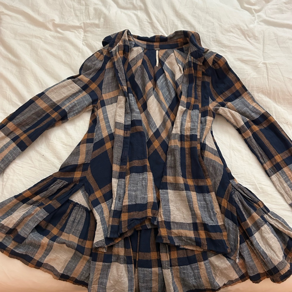 Free People Flowey Flannel